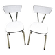Set of two formica chairs