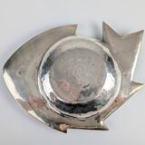 Silver Sculptural Bowl by Graziella Laffi, Signed, Peru, 1960s
