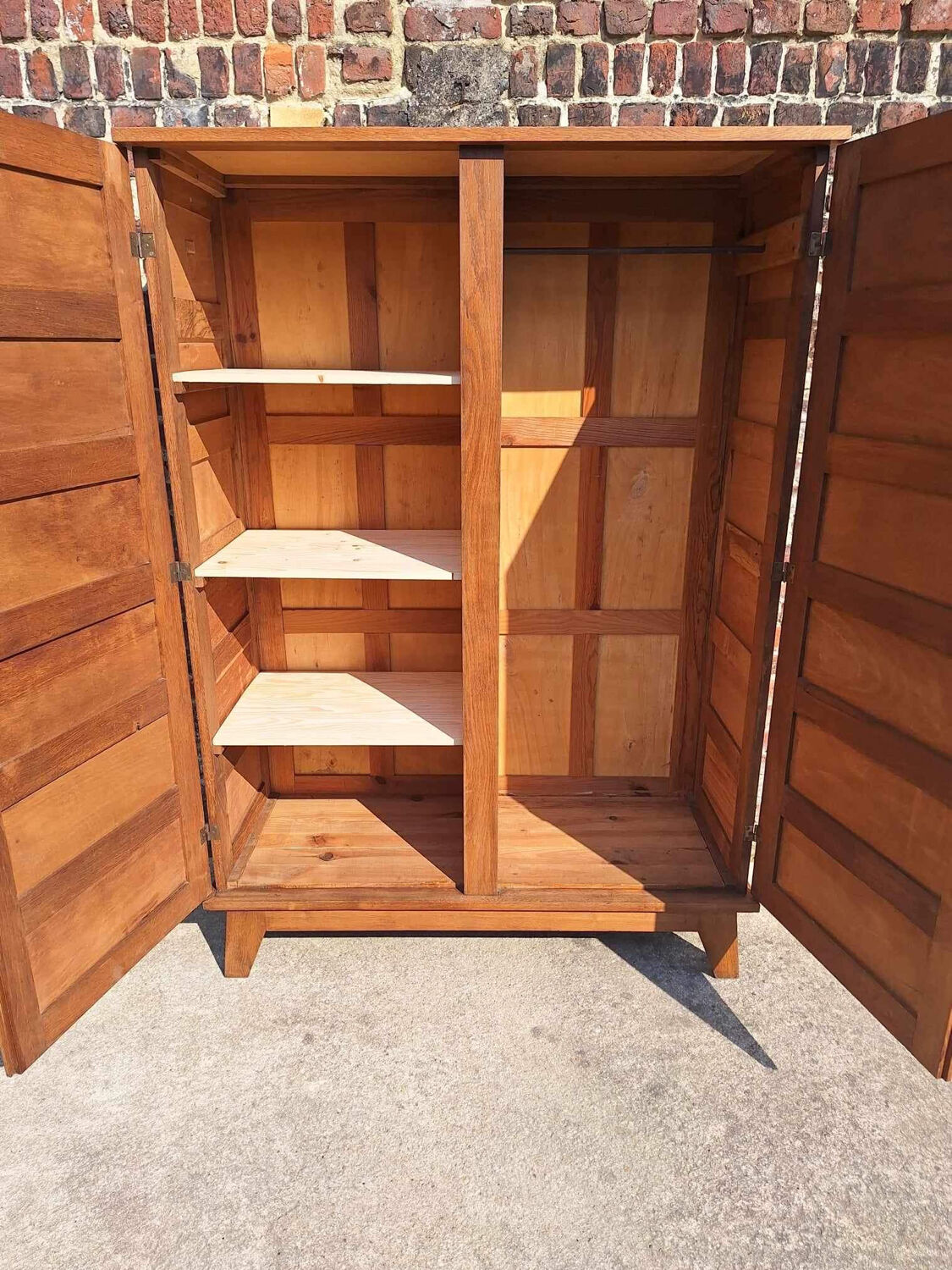Vintage René Gabriel wardrobe, old furniture known as disaster victims