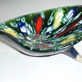 Former cup tripod signed A.Dressinval bright colors France