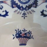 Ravier or small oval dish longchamps ceramics rouennais model
