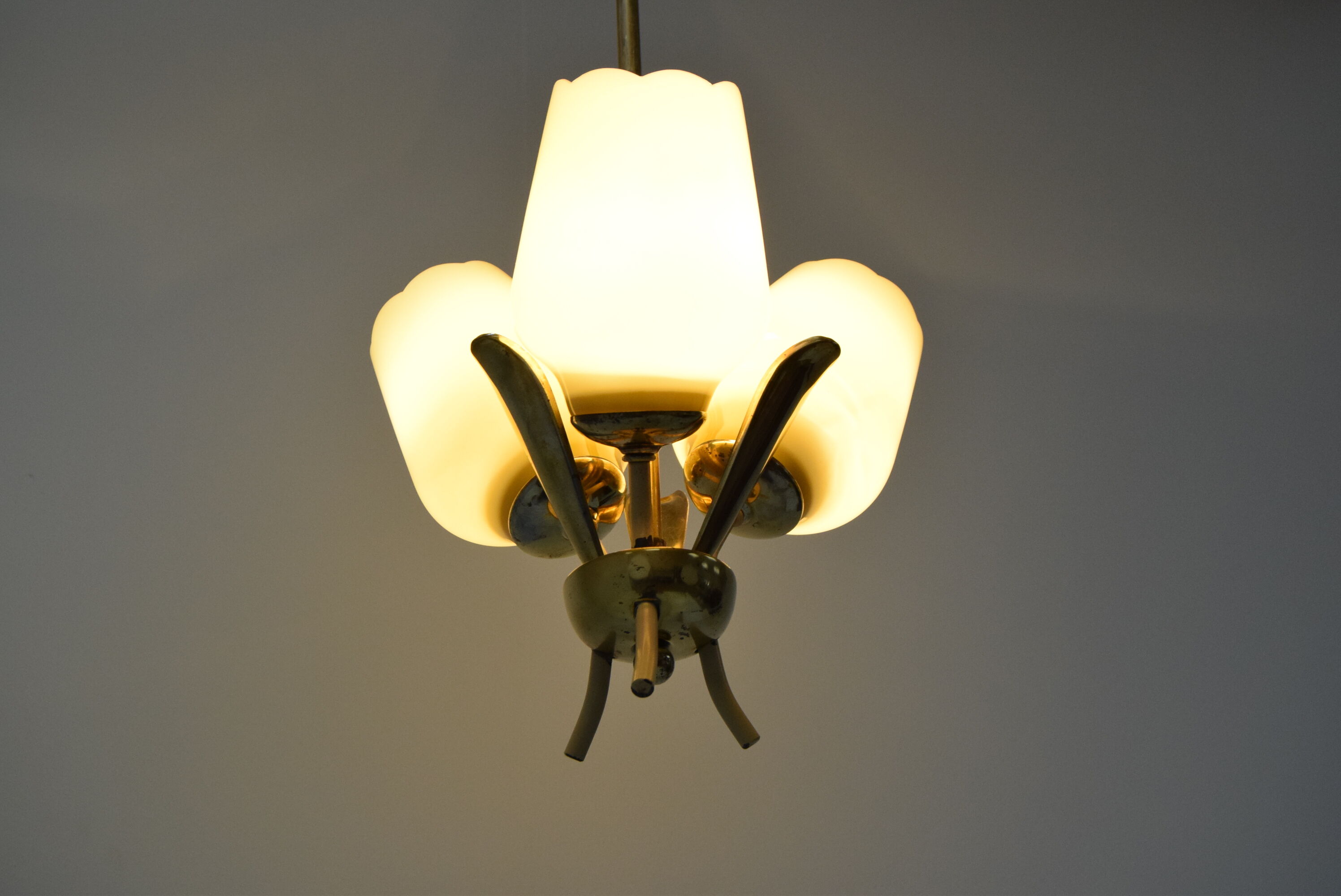 Mid-century Chandelier,Czechoslovakia,1960