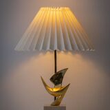 Philippe Jean Signed Brass Bird Table Lamp, Limited Edition 178/300, 1980