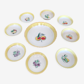 9 pieces dessert service