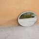 Vintage art deco bevelled oval mirror