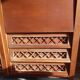 Furniture secretary vintage wood and rattan
