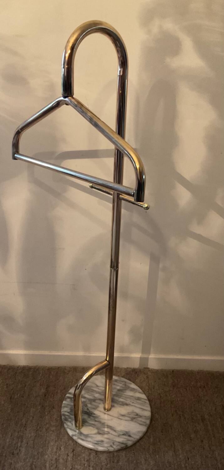 Vintage marble and gold metal valet