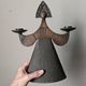 Vintage stylised woman candlestick Soviet production