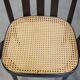 Set of 2 wooden dining chairs with woven seats