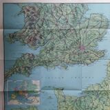 Map / Poster Bird's eye view of the English Channel in 1940