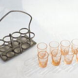 Service of 8 shot glasses