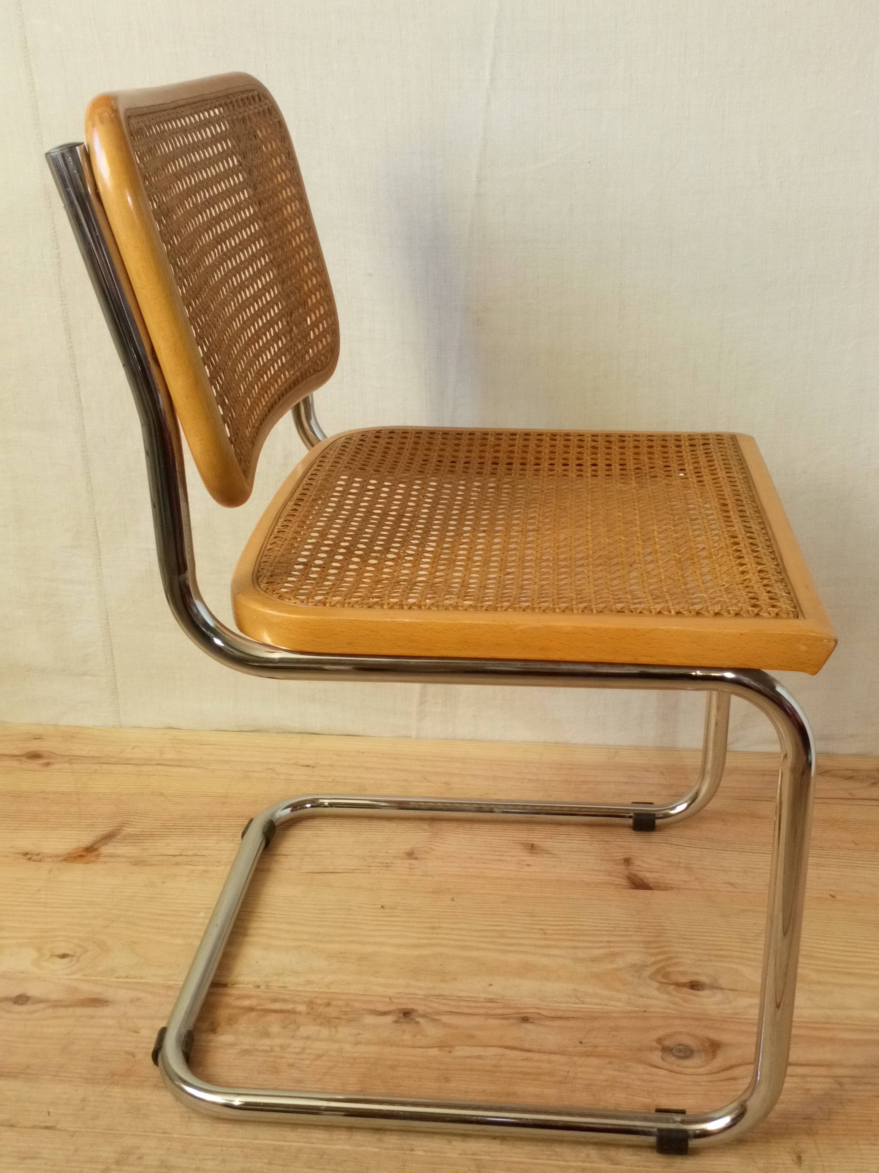 Chaise Breuer B32 édition Italienne années 70