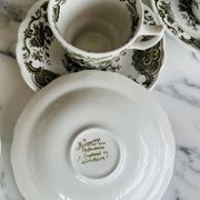 6 tasses à thé et soucoupes Ridgway Staffordshire Windsor