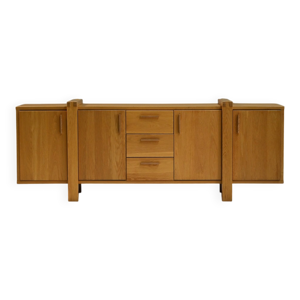 Enfilade en chêne brutaliste,
