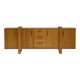Large brustalist oak sideboard, Belgium.