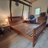 Wooden bed frame and slatted base HABITAT 140*190