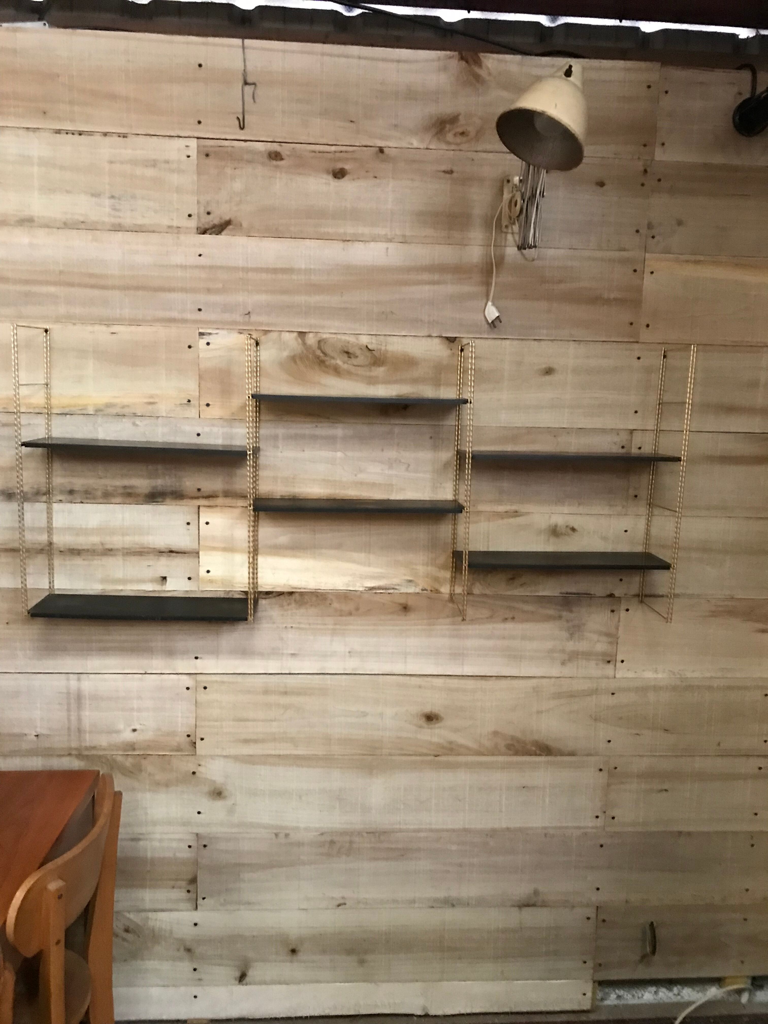 Wall shelf string vintage 60