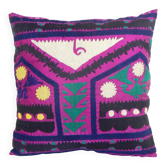 Vintage embroidered cushion cover 41x41 cm