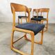 Lot de 4 chaises Baumann Traineau retapissées