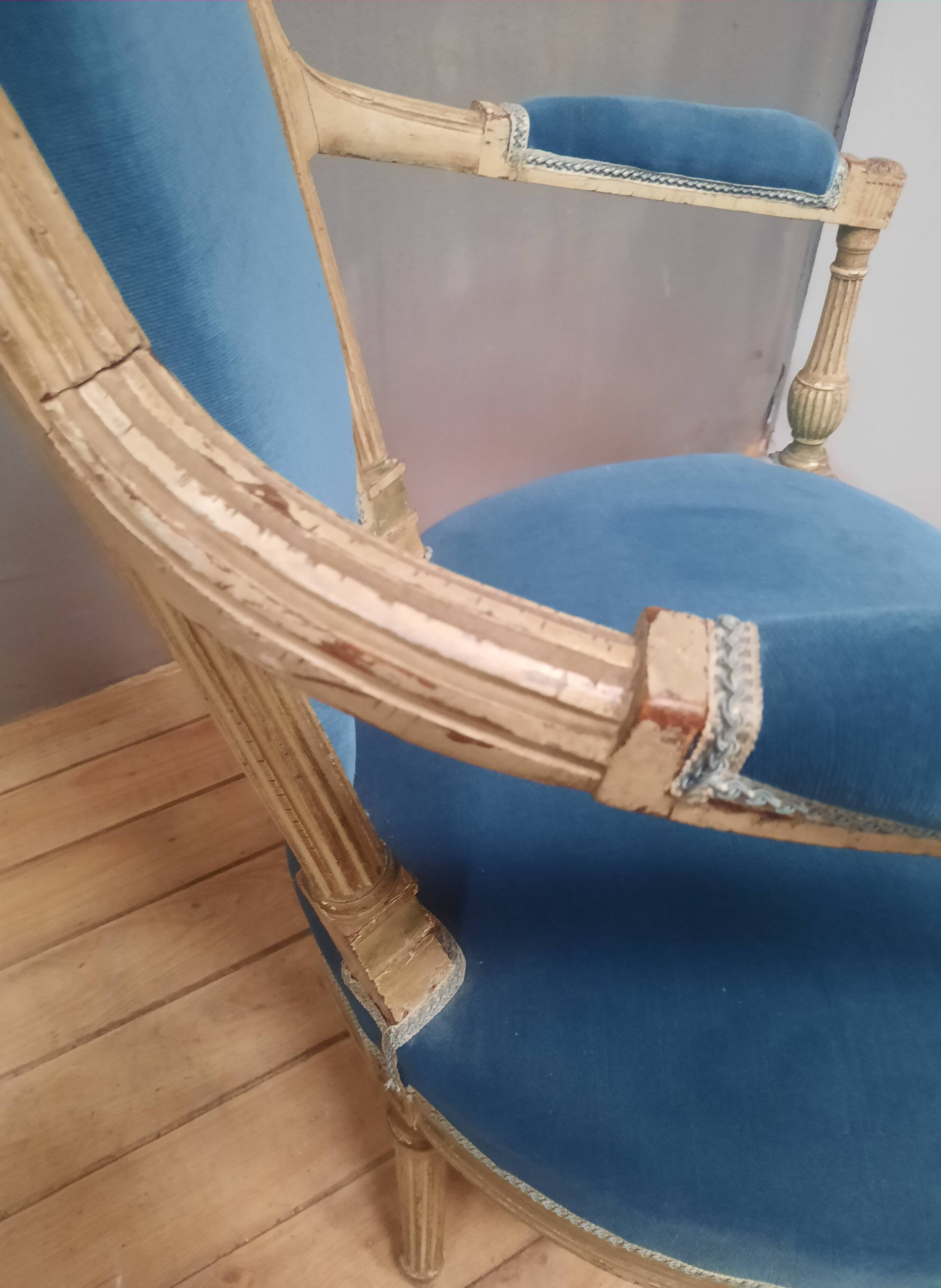 Pair of Directoire armchairs