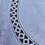 White old tablecloth and towels