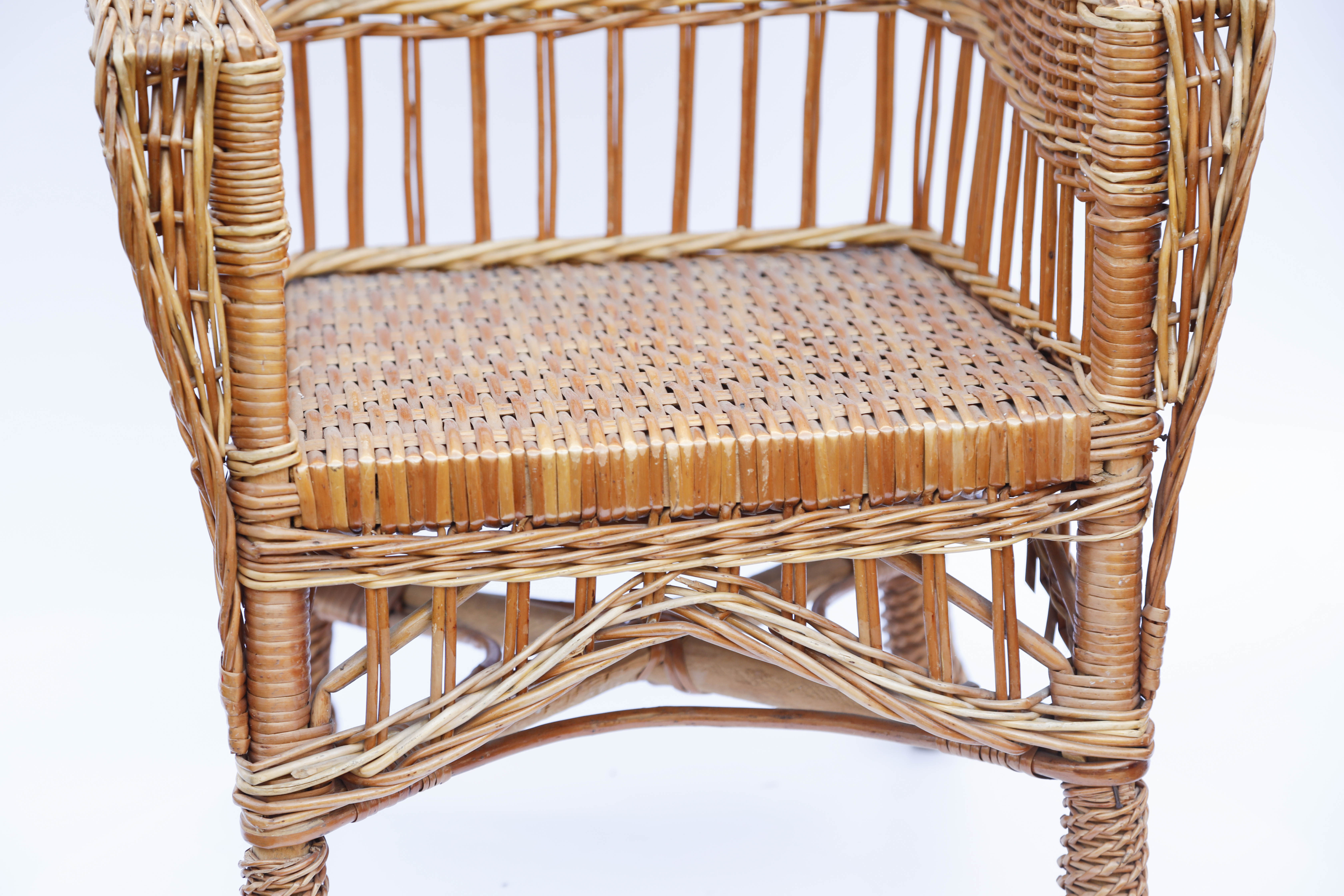 Children's chair in rattan