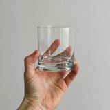 5 Clear Glass Whiskey Glasses