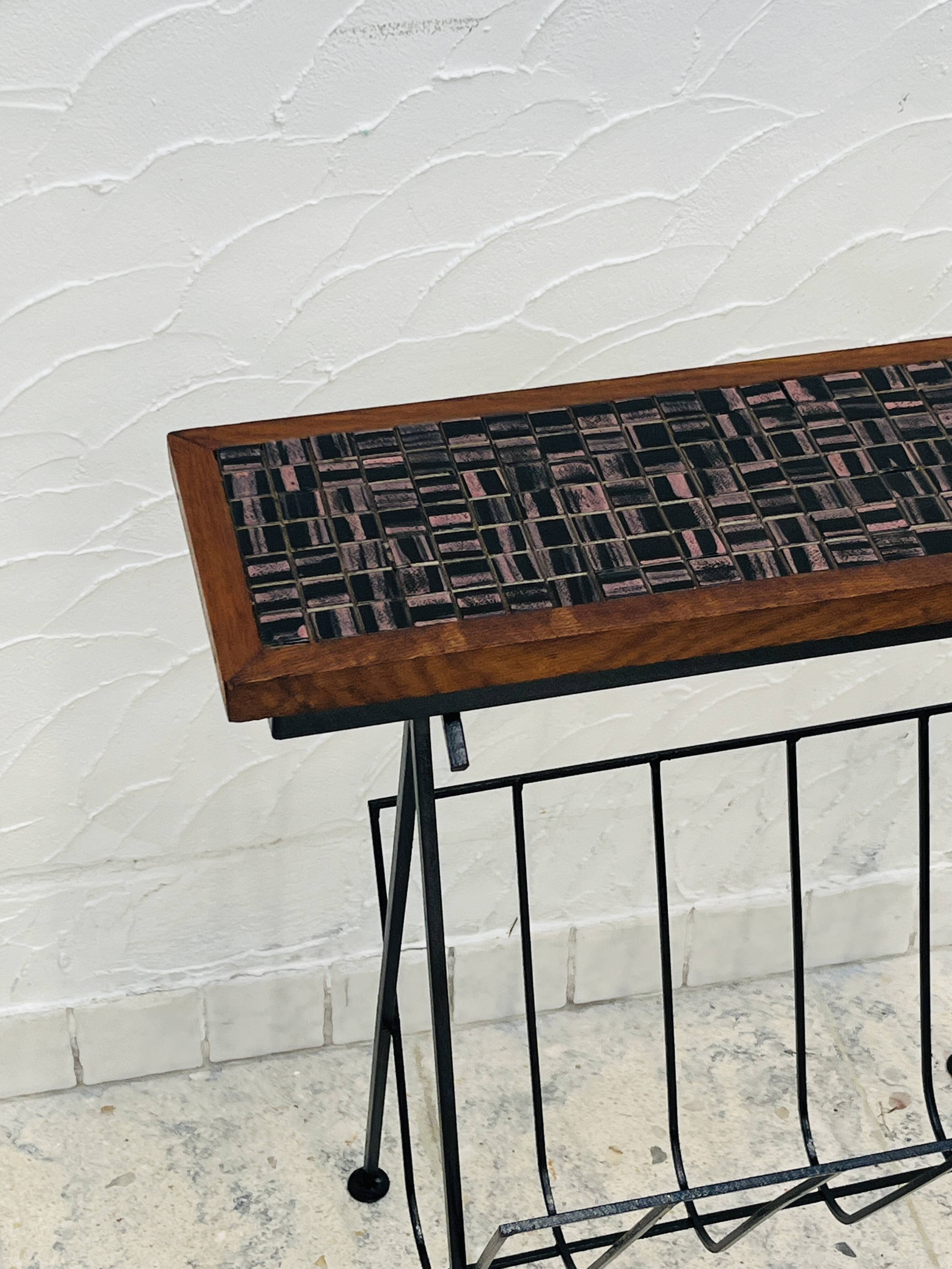 Vintage ceramic magazine table