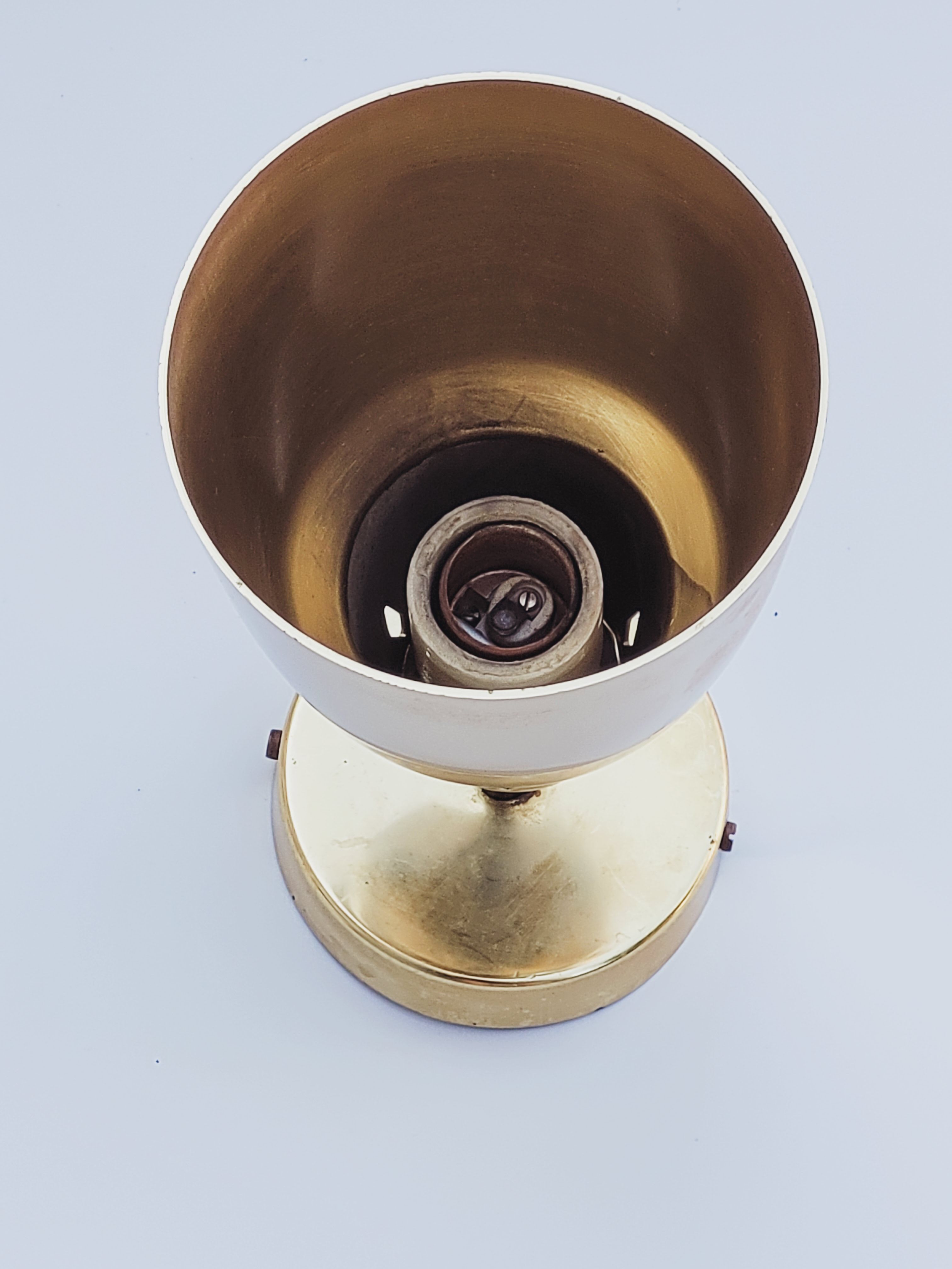 Wall lamp gilded aluminum from the 60s edited by Parscot