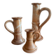 Stoneware candle holders