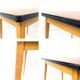 Bureau vintage Mid-Century pour enfant en bois table d’écolier rétro pour c