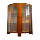 Vitrine art deco en noyer