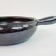 Ebony enameled ceramic fondue pot signed André Martin Vallauris 1950s