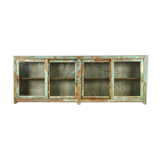 Blue green green wood glazed buffet