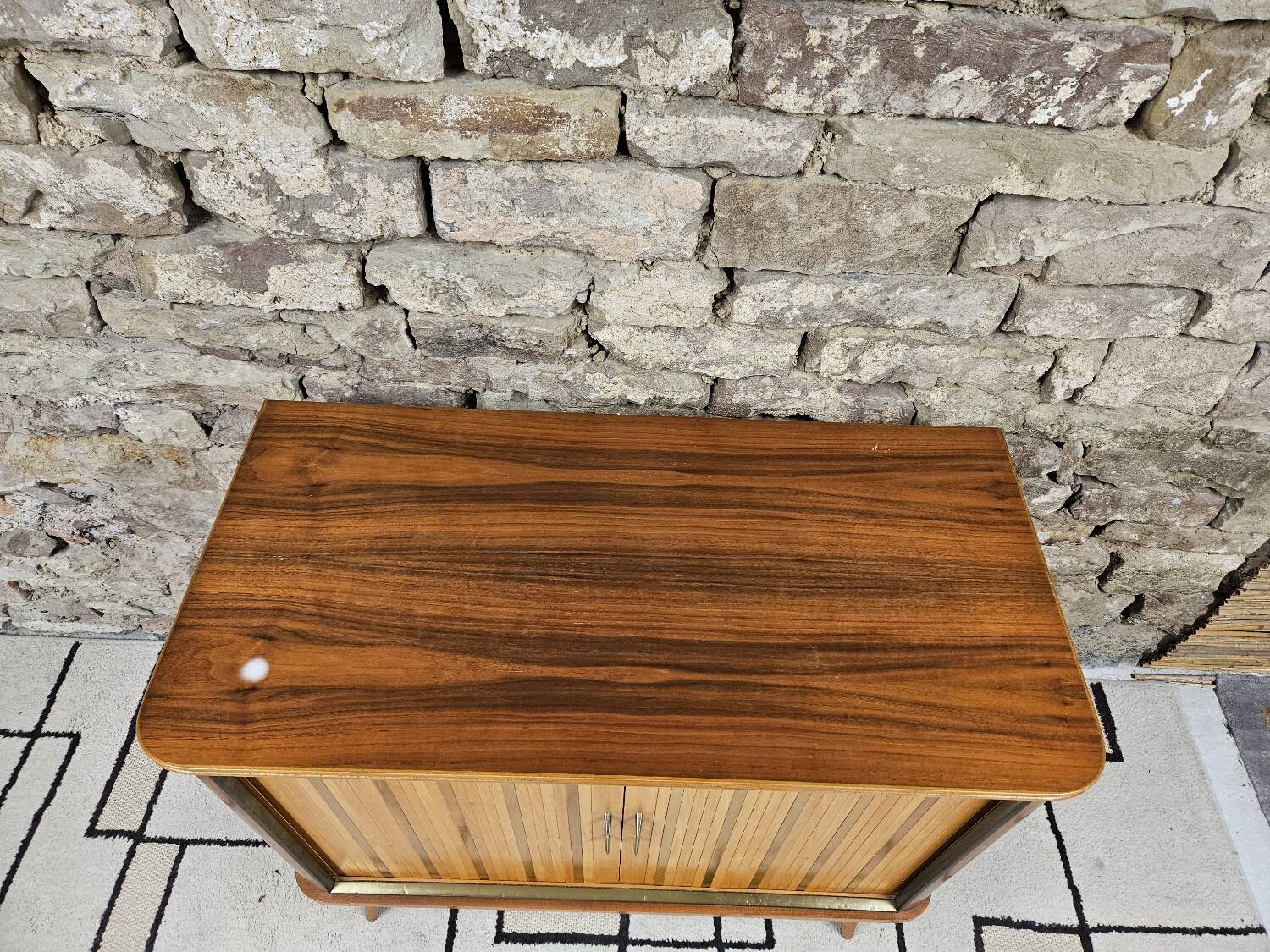 Low sideboard in teak veneer 1960"