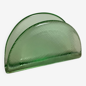 Green glass mail holder