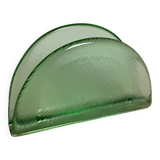 Green glass mail holder