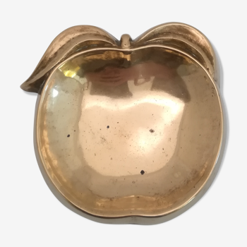 Brass apple trinket bowl