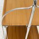 Folding table Bremshey Dinett in chrome and vintage wood