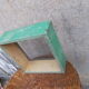 Tamis en bois carré vert