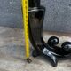 Vallauris Black Ceramic Candle Holder from the 50s