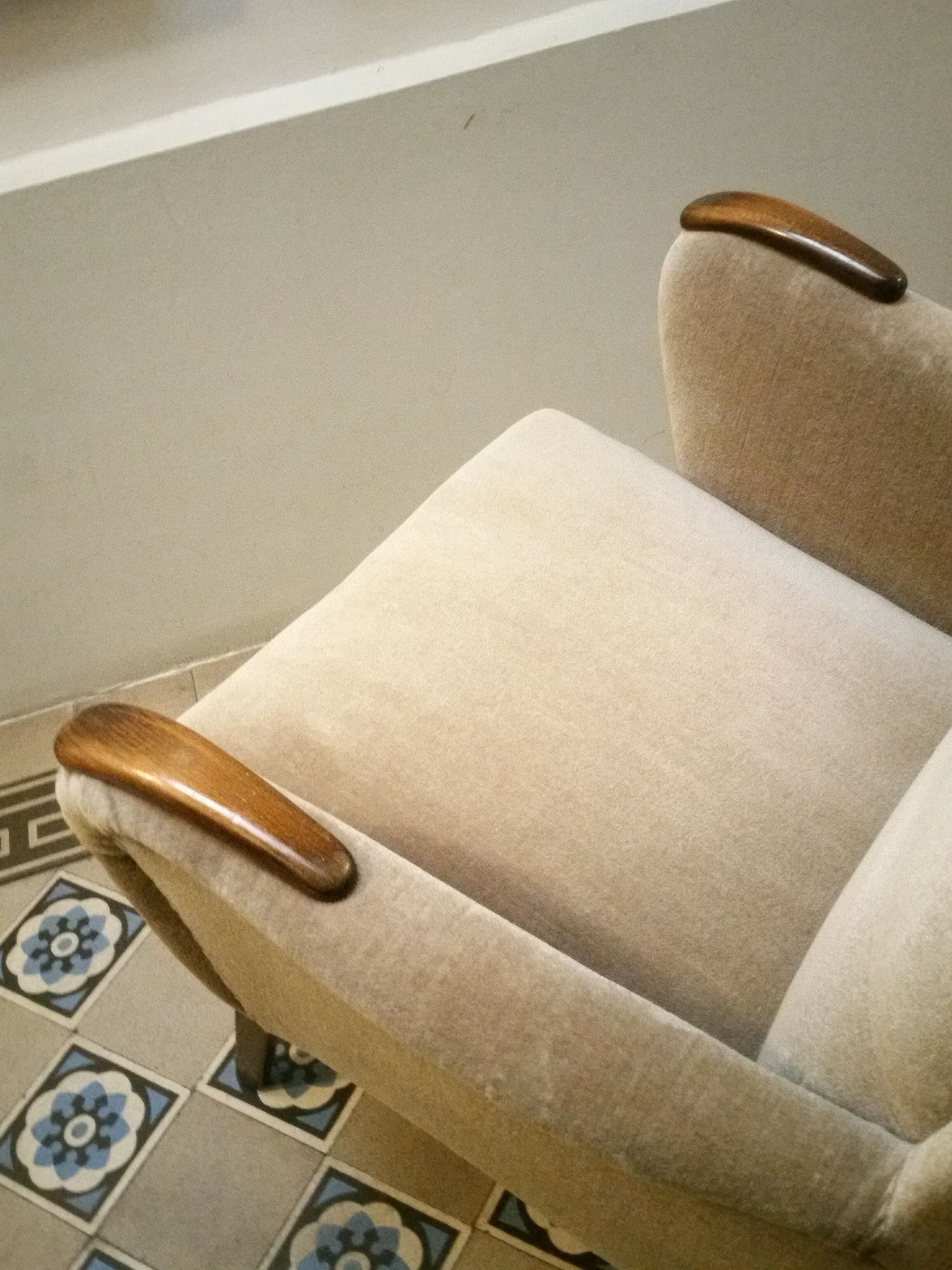 Pairs of armcchairs Danish 50/60s Arno Votteler knoll