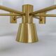 Mid-century brass ceiling light ASEA Sweden, 1950s