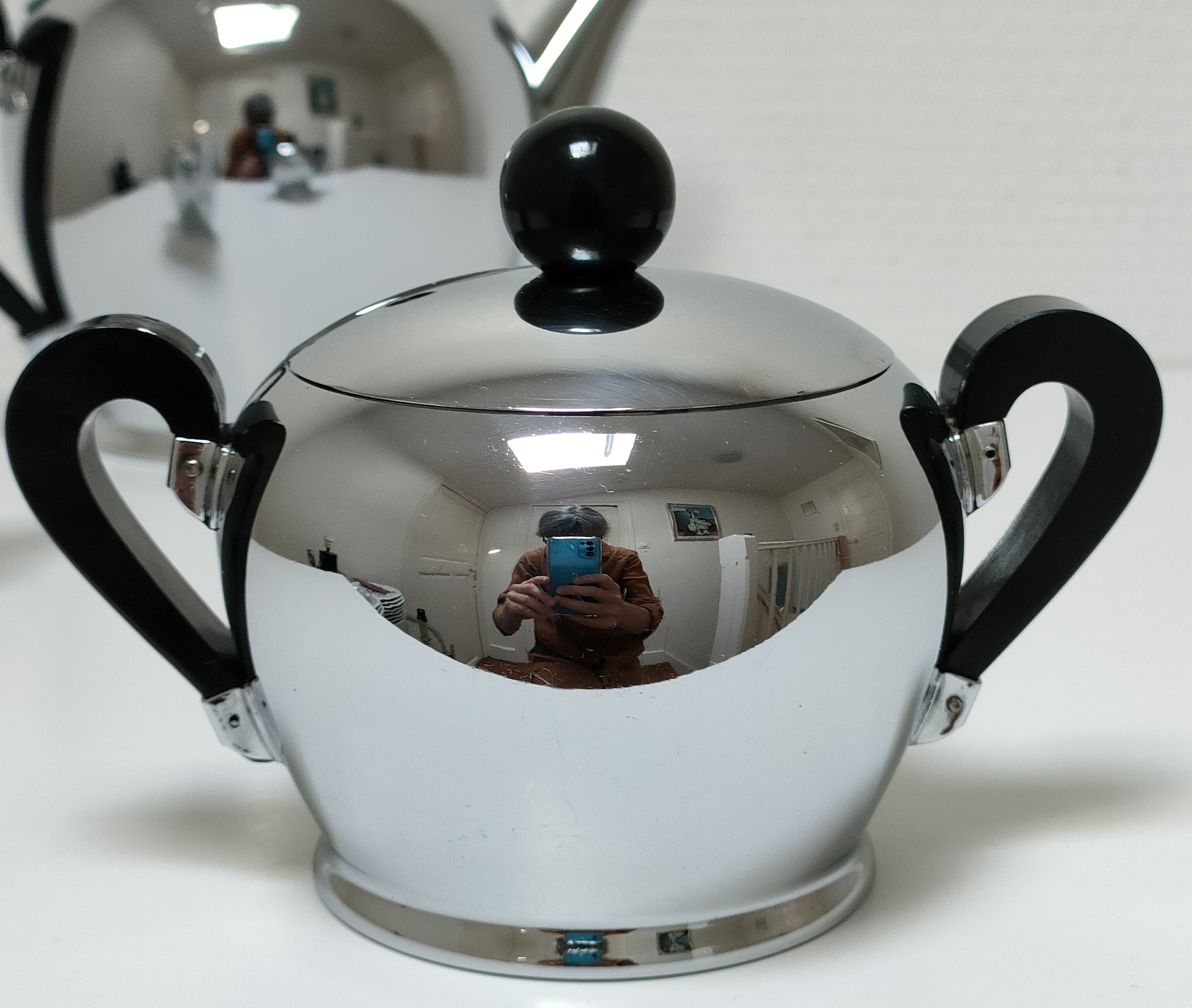 Tea set "Bombé" Carlo Alessi vintage stainless steel