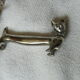 12 silver metal knife holders 6 dogs and 6 cats