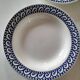 Ensemble 4 assiettes creuses vintage bleu marine