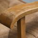 Oscar Degeyter armchair, solid wood, rush, 1942