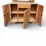 Art Deco Parisian buffet in solid raw oak from the 1930s.