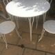 Wrought iron garden furniture