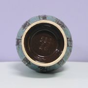Blue & brown West Germany vase
